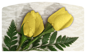 DACRO-059 2 Roses Yellow
